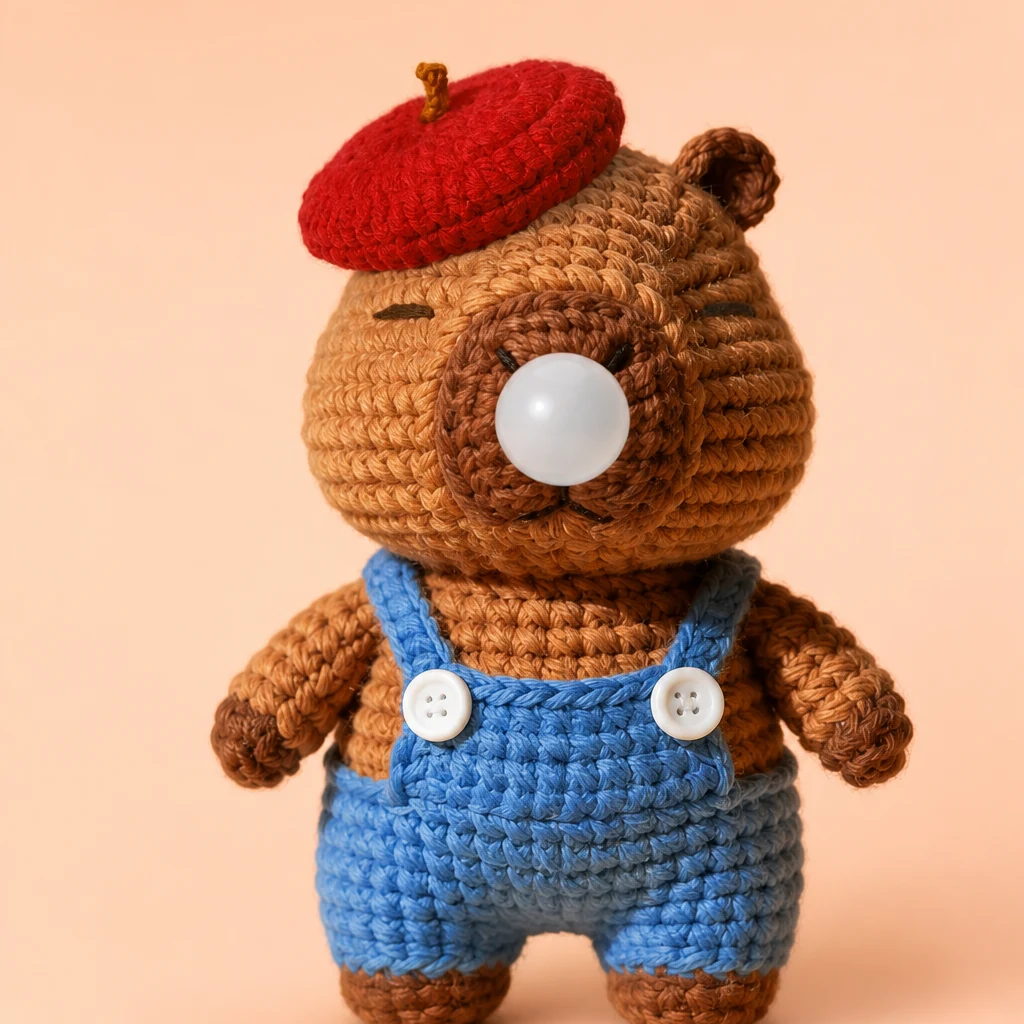 Capybara Crochet DIY Kit from the ZHONGYI Yarn & Knitting Kits collection
