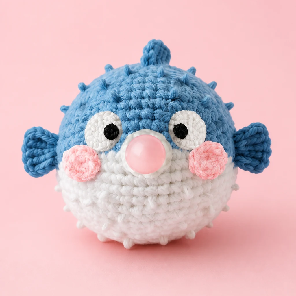 Pufferfish Baby Crochet DIY Kit from the ZHONGYI Yarn & Knitting Kits collection