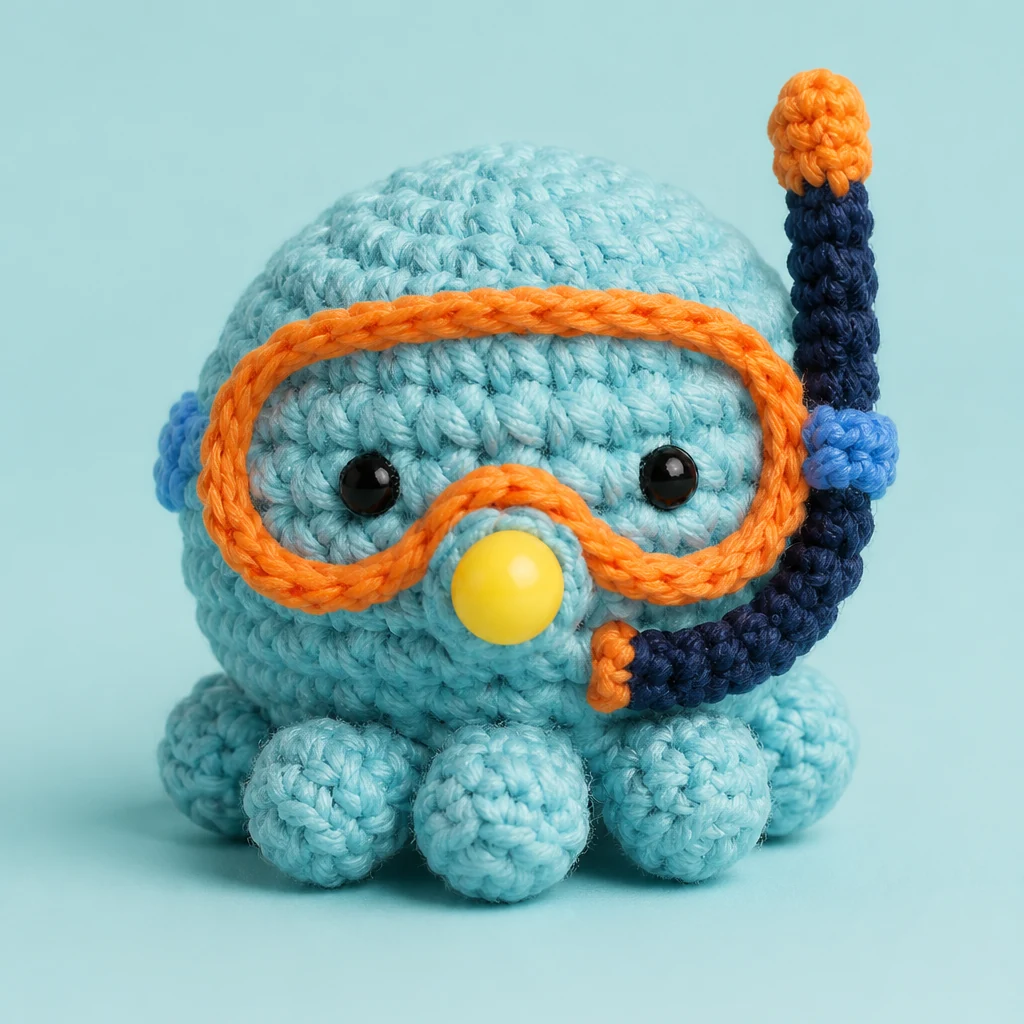 Octopus Baby Crochet DIY Kit from the ZHONGYI Yarn & Knitting Kits collection